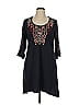 Johnny Was 100% Cotton Black Casual Dress Size XL - photo 1