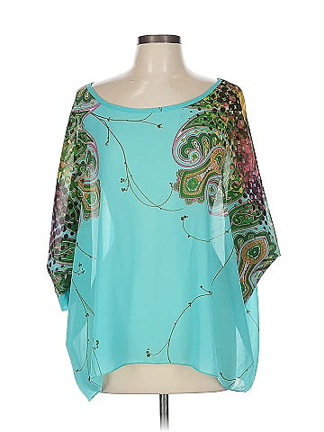 Allegra K 3/4 Sleeve T-Shirt (view 1)