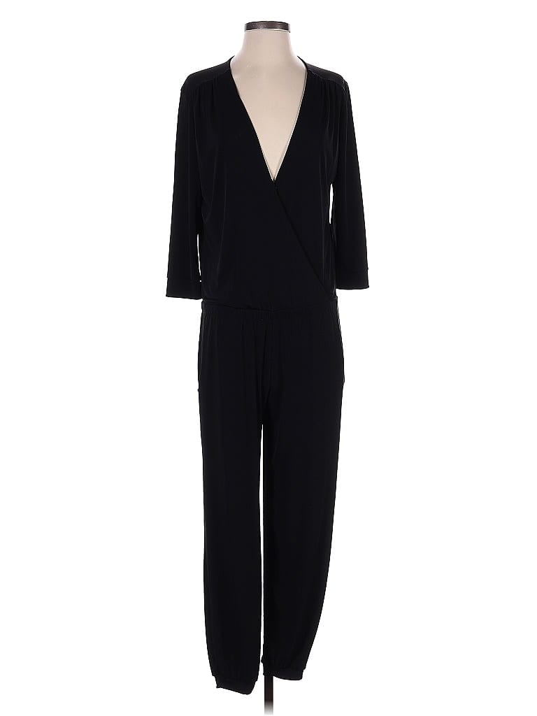 Veronica M. Solid Black Jumpsuit Size S - photo 1