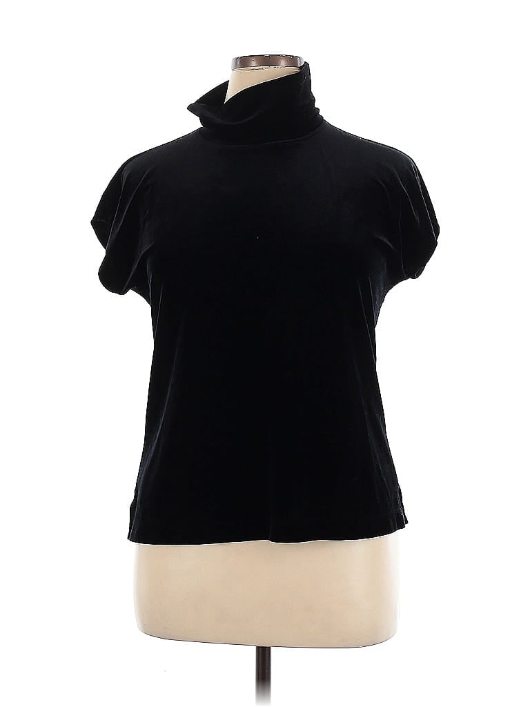 Chico's Design Black Short Sleeve Top Size XL - photo 1