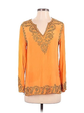 Adrienne Landau Long Sleeve Silk Top (view 1)