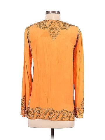 Adrienne Landau Long Sleeve Silk Top (view 2)
