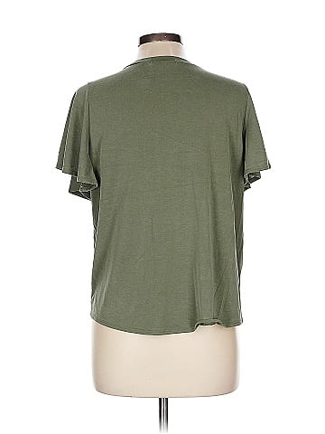 Green Envelope Short Sleeve Henley (view 2)