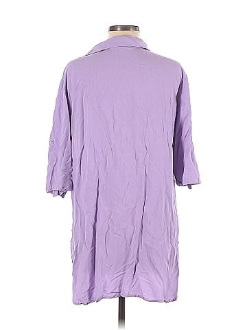 Ekouaer 3/4 Sleeve Button-Down Shirt (view 2)