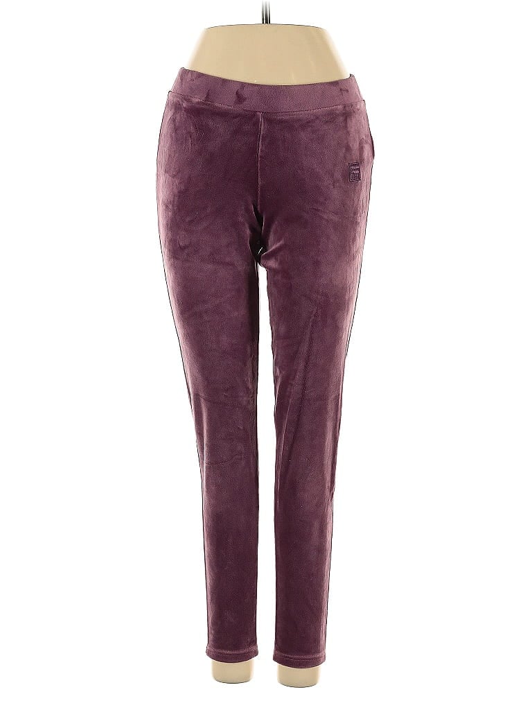 FILA Solid Burgundy Casual Pants Size XS - photo 1