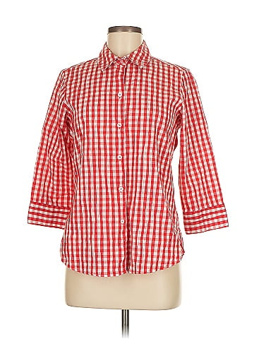 Foxcroft 3/4 Sleeve Button-Down Shirt (view 1)