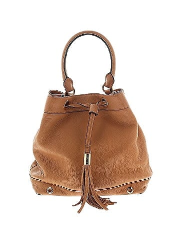 Milly Leather Bucket Bag (view 1)