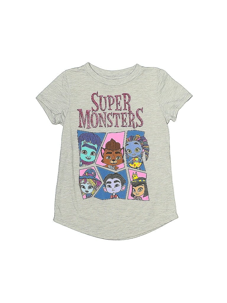 Jumping Beans Silver Gray Short Sleeve T-Shirt Size 6 (big kids) - photo 1