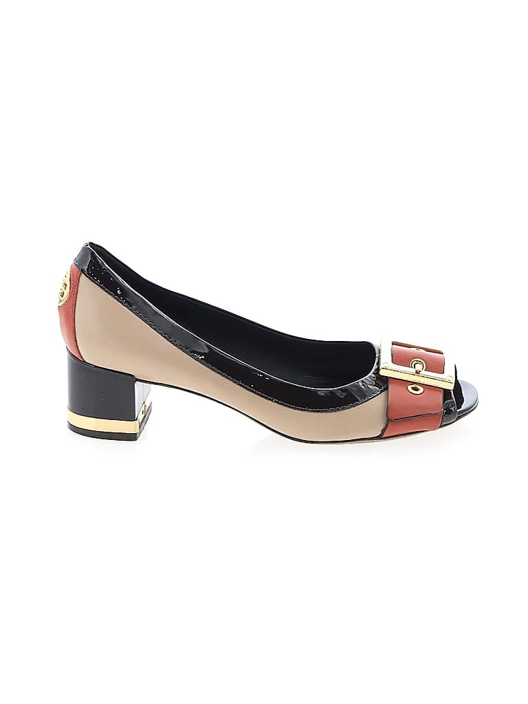 Tory Burch Color Block Tan Heels Size 6 1/2 - photo 1