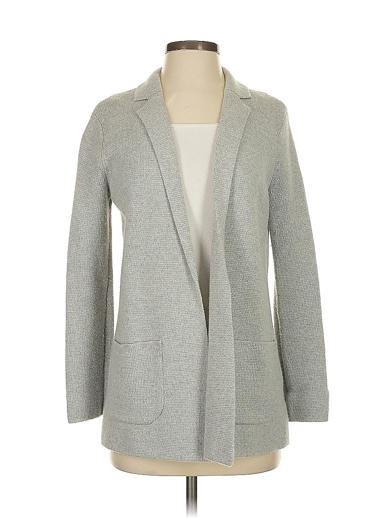 Pre-owned Talbots Cardigan Sweater In Gray