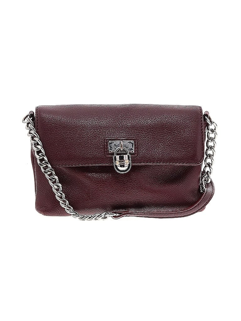 Calvin Klein Burgundy Crossbody Bag One size - photo 1