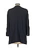 Lafayette 148 New York 100% Silk Black Blue 3/4 Sleeve Silk Top Size L - photo 2