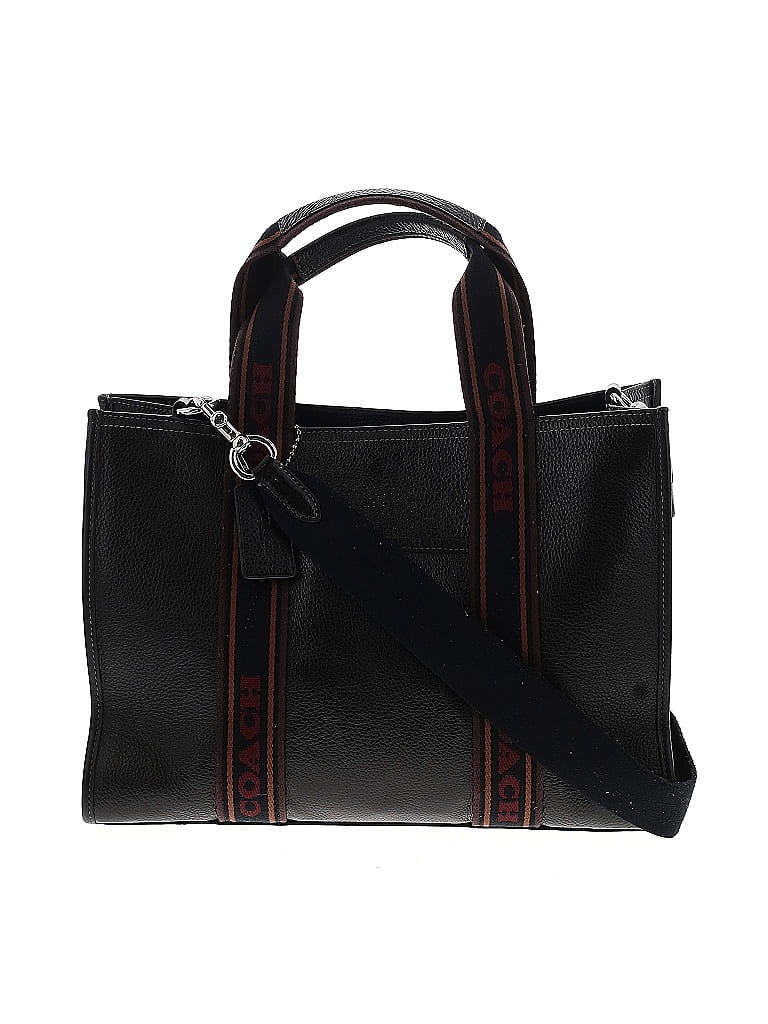 Coach 100% Leather Black Leather Satchel One size - photo 1