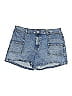 Natural Reflections 100% Cotton Blue Denim Shorts Size 18 - photo 1