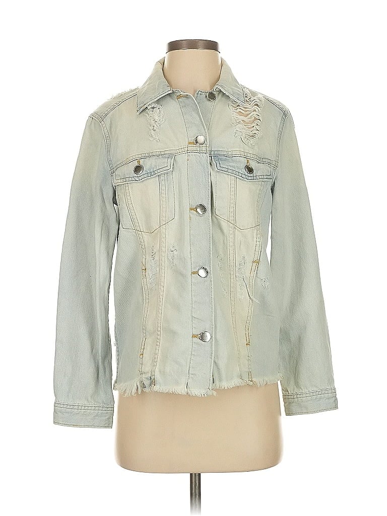 Pre-owned Divided By H&m Denim Jacket In Blue