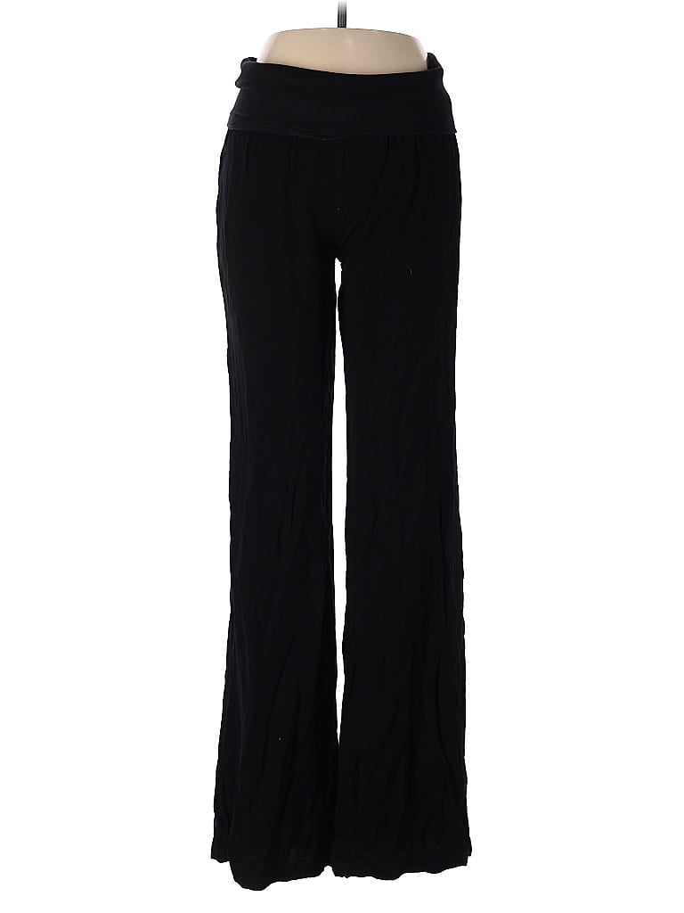 Bella Dahl 100% Rayon Chevron-herringbone Black Casual Pants Size S - photo 1