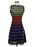 M Missoni Chevron-herringbone Purple Cocktail Dress Size EU (IT) 38 / US 2 - photo 2