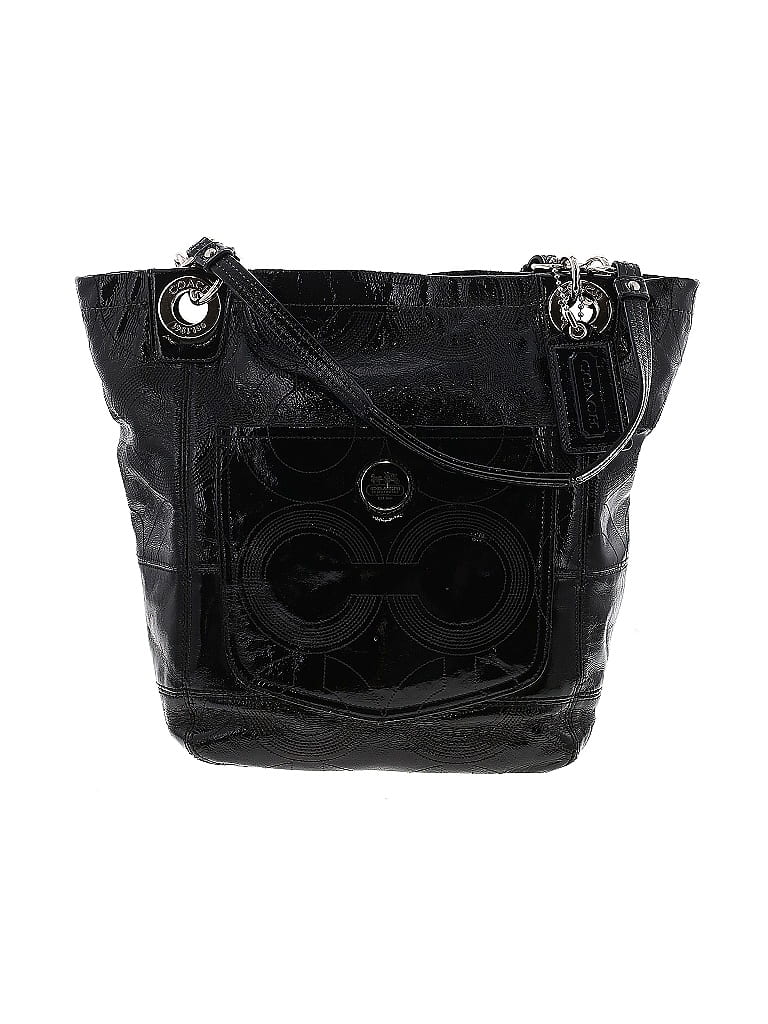 Coach 100% Leather Black Leather Tote One size - photo 1