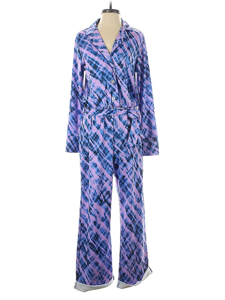 Terez Argyle Blue Jumpsuit Size M - photo 1