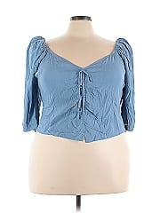 Open Edit 3/4 Sleeve Blouse