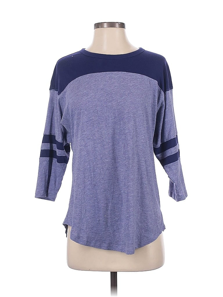 Victoria's Secret Pink Blue 3/4 Sleeve T-Shirt Size S - photo 1