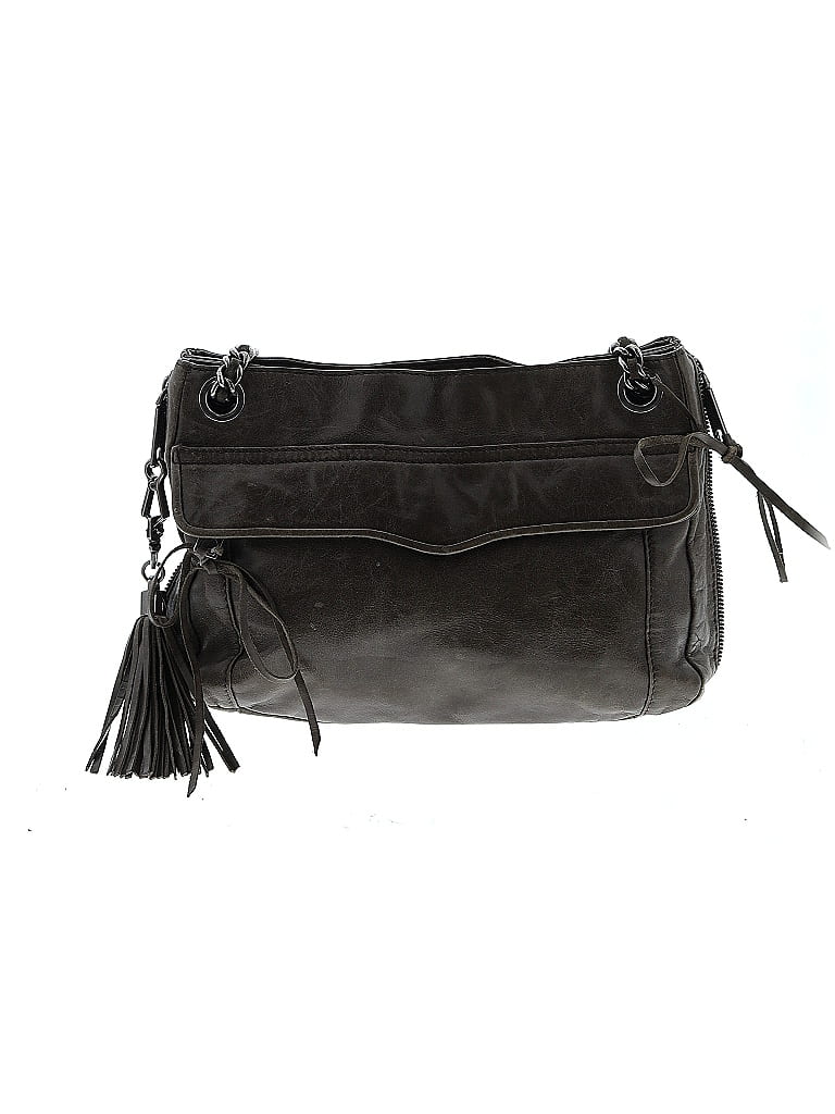 Rebecca Minkoff 100% Leather Black Brown Leather Shoulder Bag One size - photo 1
