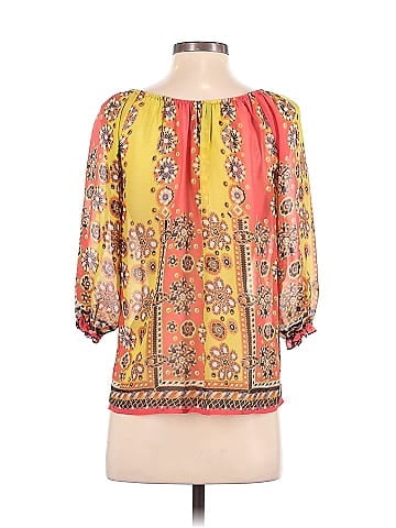 Fei 3/4 Sleeve Silk Top (view 2)