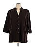 Susan Graver Brown 3/4 Sleeve Blouse Size 1X - photo 1