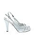 Nina Metallic Silver Gray Heels Size 9 - photo 1