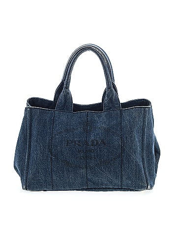 Prada Enameled Metal Triangle Canapa Shoulder Bag (view 1)
