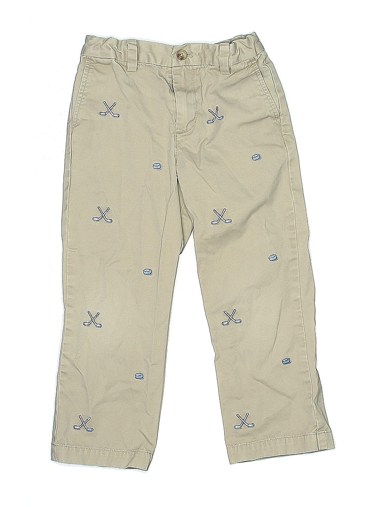 Vineyard Vines 100% Cotton Stars Tan Khakis Size 5 (big kids) - photo 1