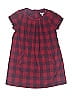 Jacadi 100% Cotton Plaid Burgundy Dress Size 5 (big kids) - photo 1