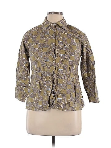 Assorted Brands 3/4 Sleeve Button-Down Shirt (view 1)