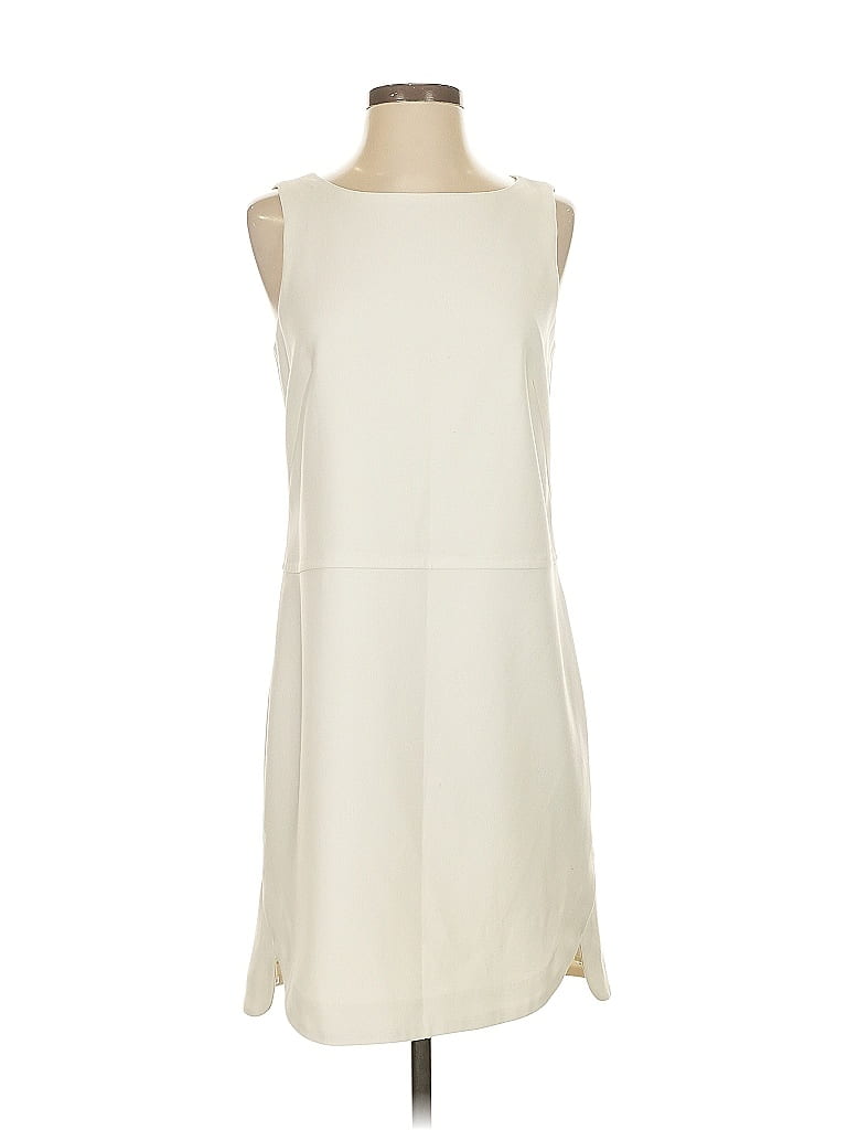 Pre-owned Ann Taylor Casual Dress In White