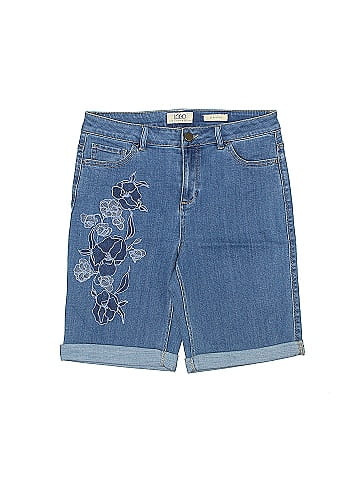 LOGO by Lori Goldstein Denim Shorts (view 1)