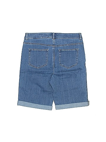 LOGO by Lori Goldstein Denim Shorts (view 2)
