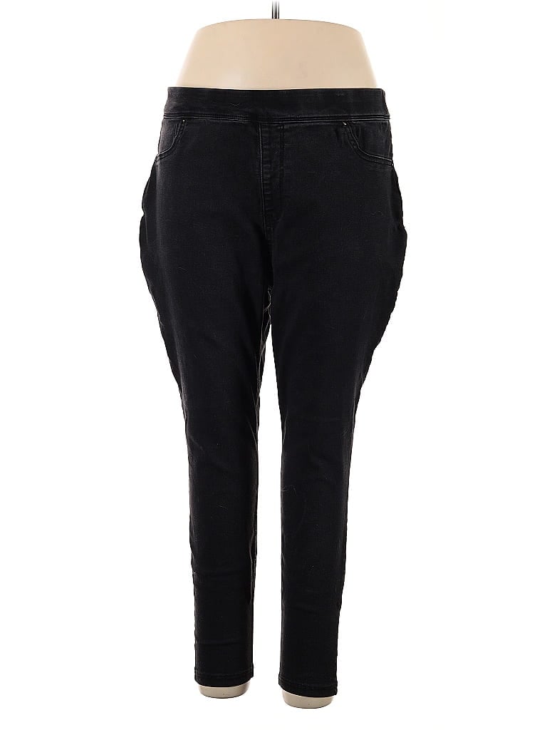 Terra & Sky Black Jeggings Size 1X - photo 1