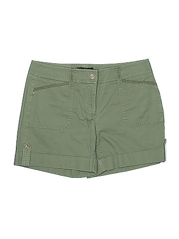 White House Black Market Khaki Shorts (view 1)