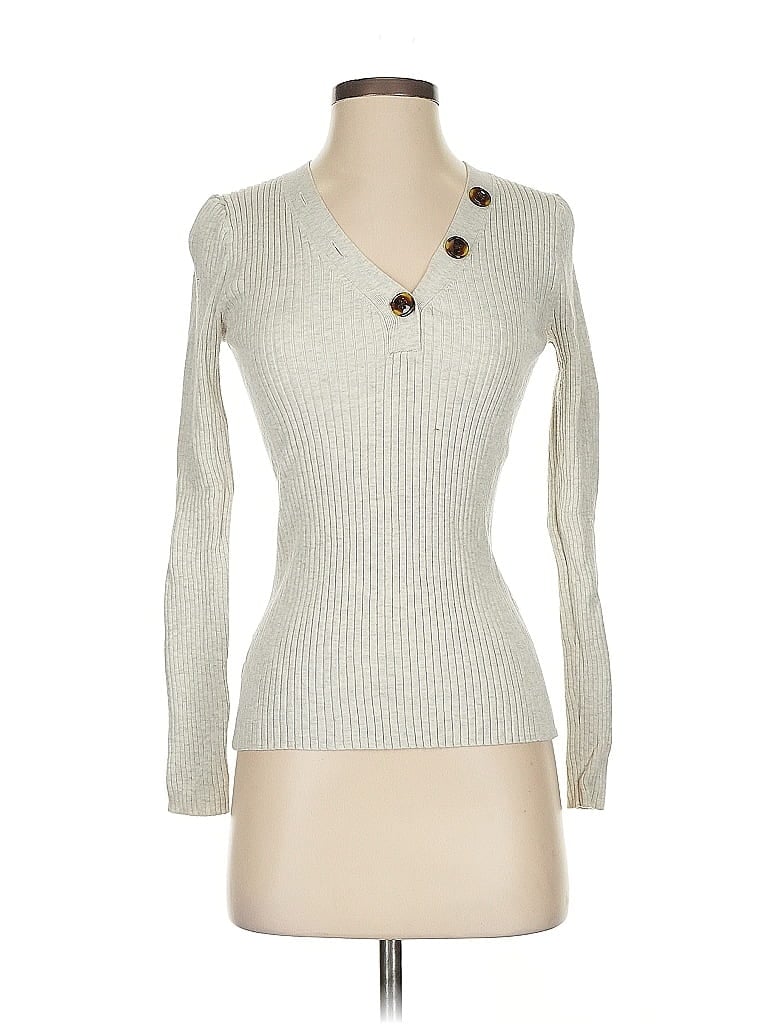 Ann Taylor Gray Long Sleeve T-Shirt Size XS - photo 1
