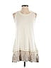 LOGO by Lori Goldstein Ivory Casual Dress Size S - photo 1