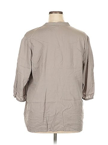 Thyme 3/4 Sleeve Button-Down Shirt (view 2)