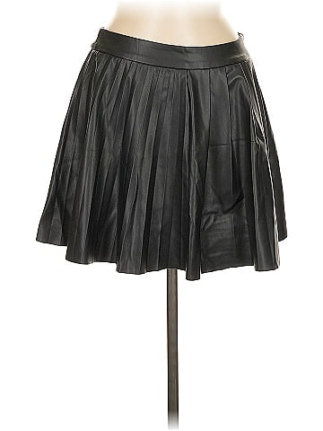 Zara Faux Leather Skirt (view 1)