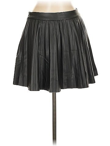 Zara Faux Leather Skirt (view 2)