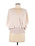 Veronica M. 100% Polyester Ivory 3/4 Sleeve Blouse Size M - photo 1