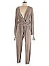 Young Fabulous & Broke Metallic Gray Tan Jumpsuit Size M - photo 1