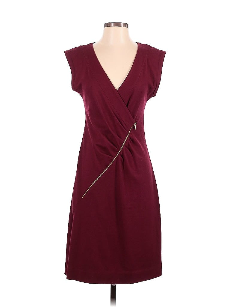 Marc by Marc Jacobs 100% Wool Solid Burgundy Cocktail Dress Size S - photo 1
