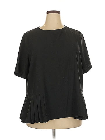 ELOQUII Short Sleeve Blouse (view 1)