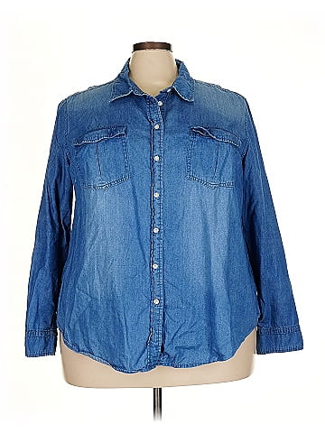Lane Bryant Long Sleeve Button-Down Shirt (view 1)