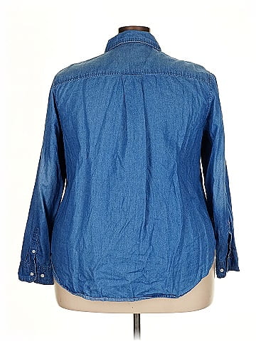 Lane Bryant Long Sleeve Button-Down Shirt (view 2)