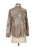 Chico's Animal Print Brown Long Sleeve Blouse Size Sm (0) - photo 1
